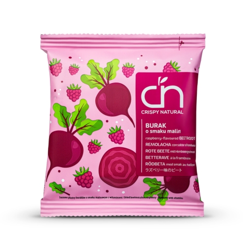 Burak o smaku malin - Suszone chipsy z buraka