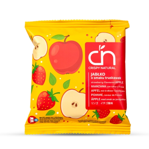 Jabłko o smaku truskawek - Suszone chipsy z jabłek